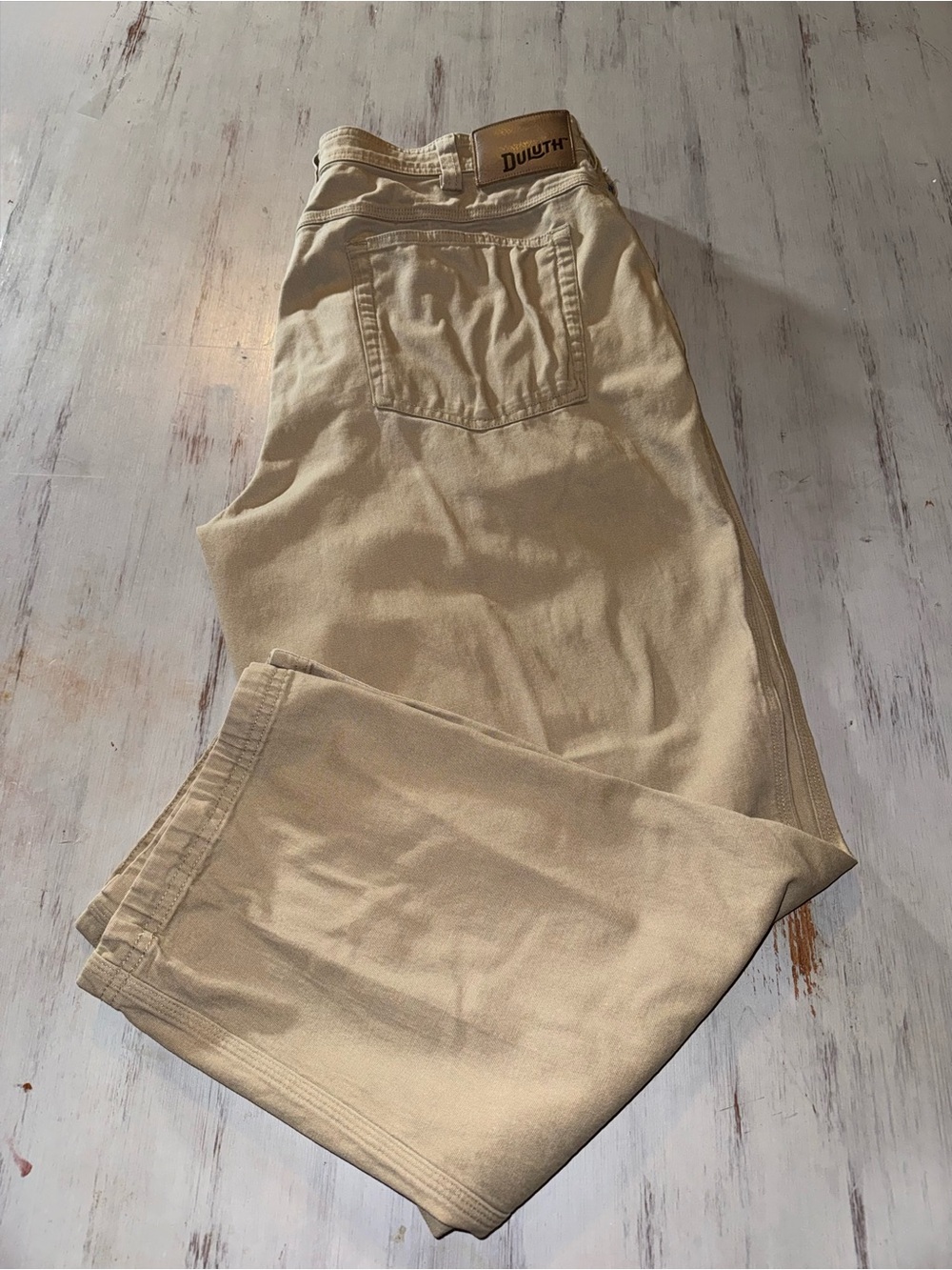 Duluth Trading DuluthFlex Fire Hose Pants Mens 38x30 (38x29) Standard Fit Khaki